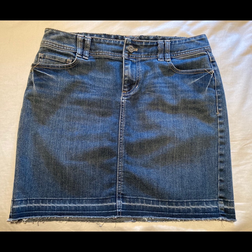 White House Black Market denim skirt